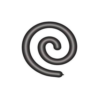 Fashion Black 160 Twisty Balloon 100pk