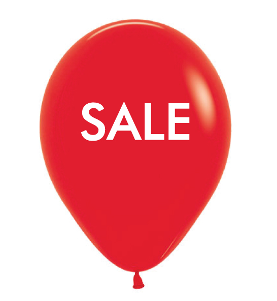 Sale Red White Ink ND 30cm DSP Balloons 50pk