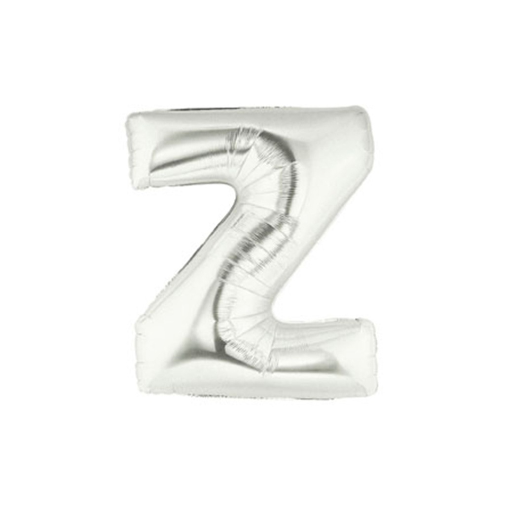 M/Loon Mini Z Silver Foil Balloon 7&quot; 1pk