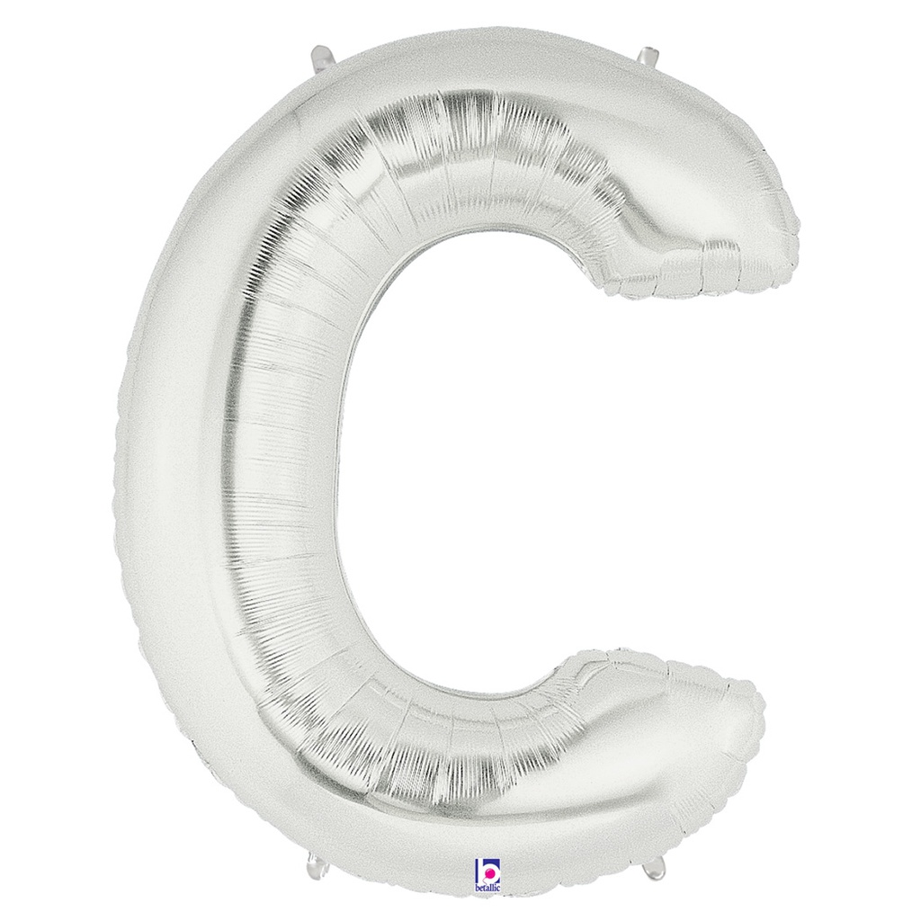 Megaloon C Silver Foil Balloon 40&quot; 1pk