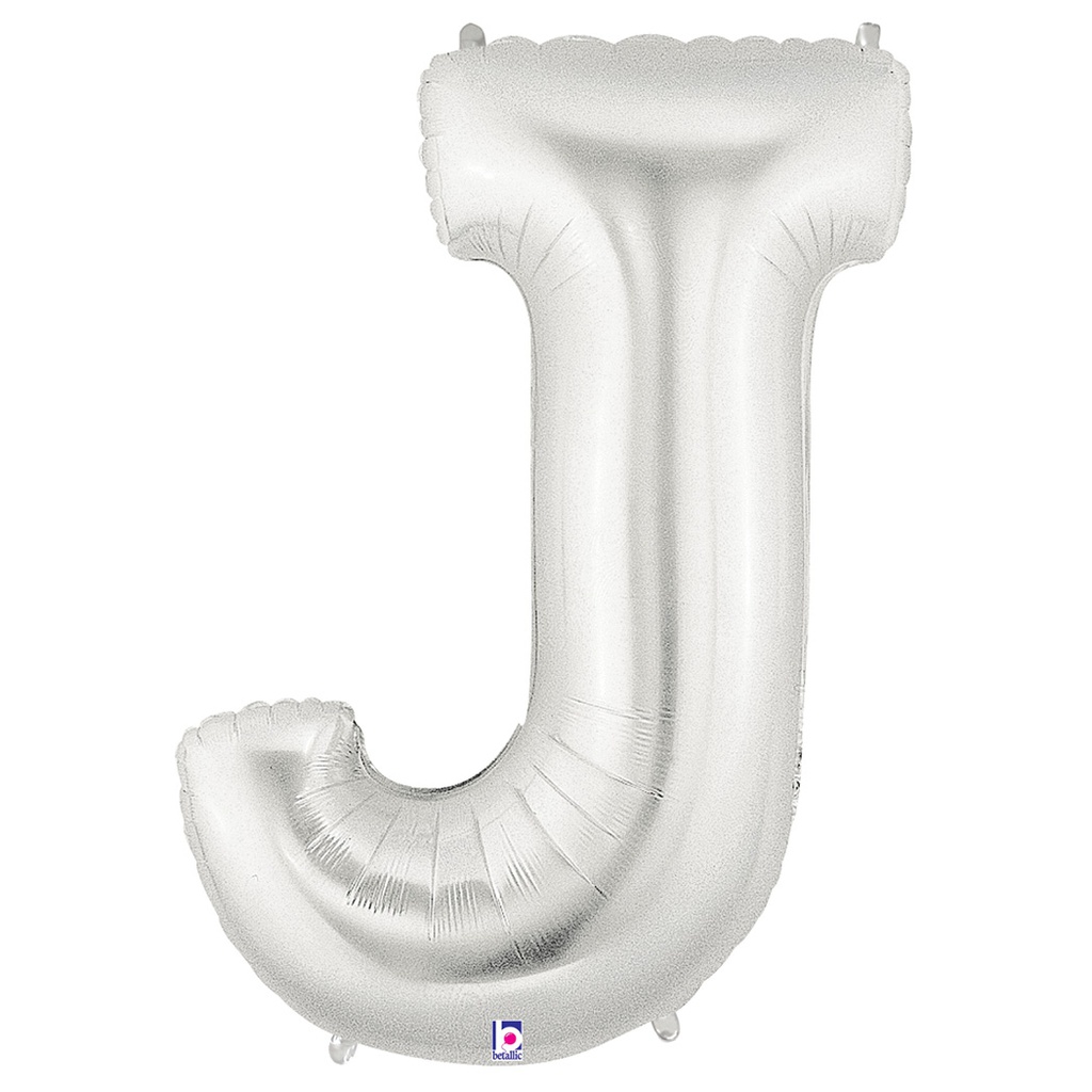 Megaloon J Silver Foil Balloon 40&quot; 1pk