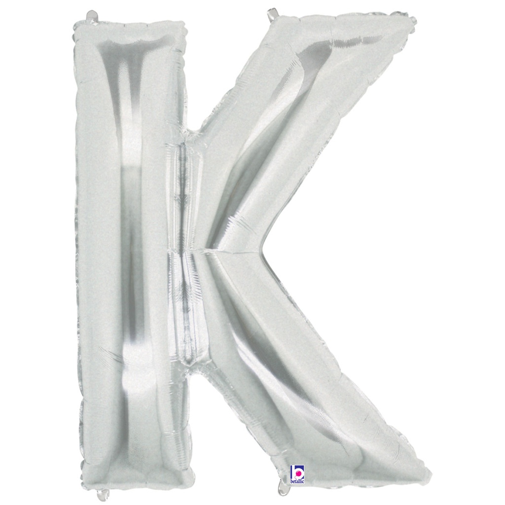 Megaloon K Silver Foil Balloon 40&quot; 1pk