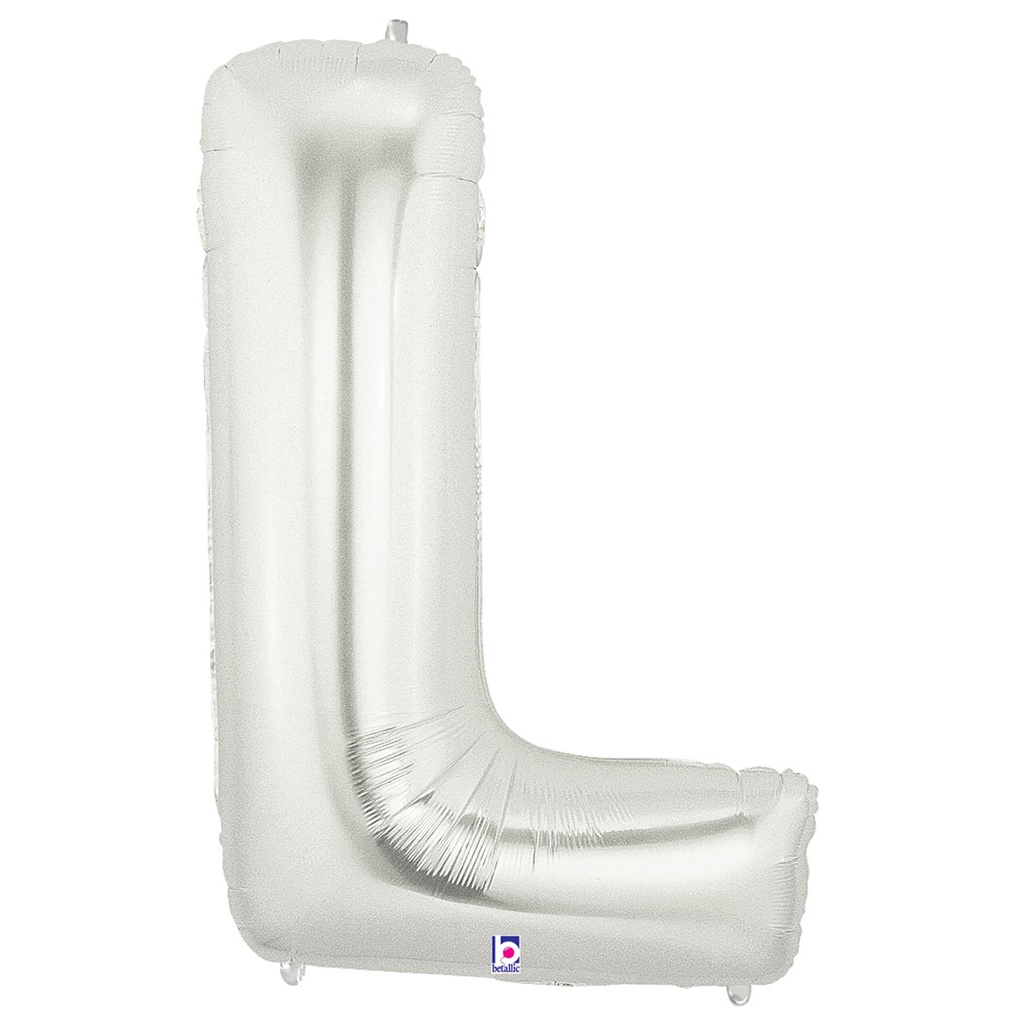 Megaloon L Silver Foil Balloon 40&quot; 1pk