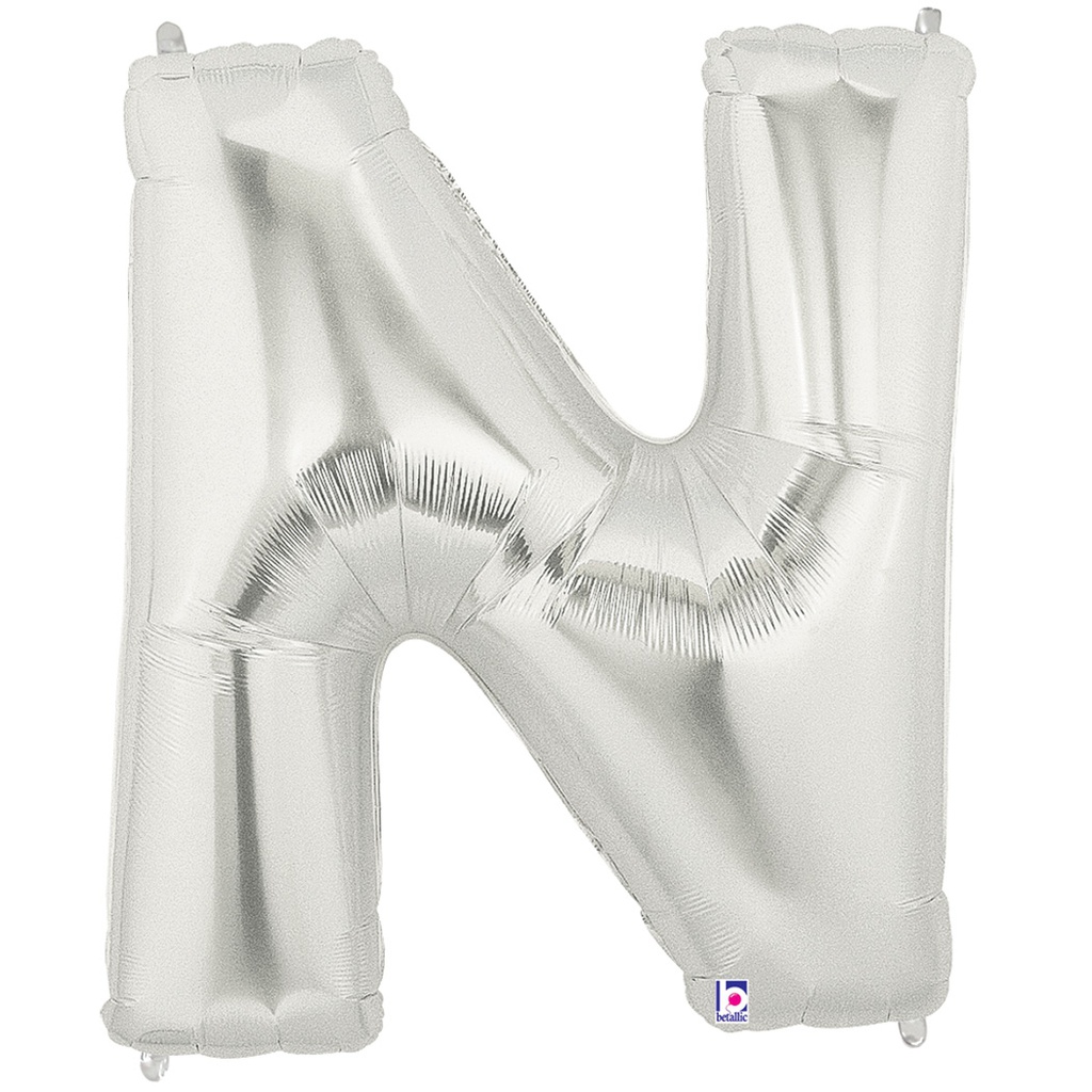 Megaloon N Silver Foil Balloon 40&quot; 1pk