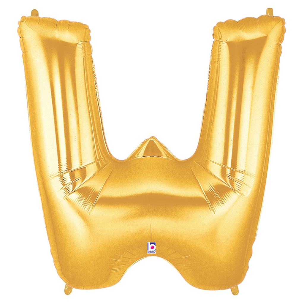 Megaloon W Gold Foil Balloon 40&quot; 1pk