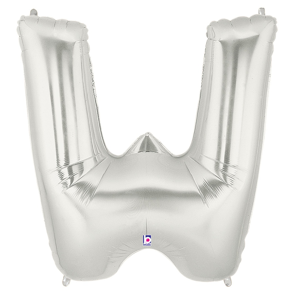 Megaloon W Silver Foil Balloon 40&quot; 1pk