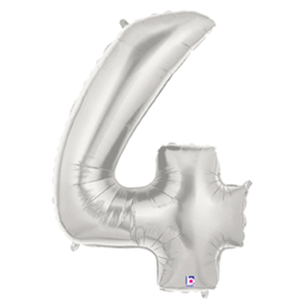 Megaloon 4 Silver Foil 40&quot; 1pk