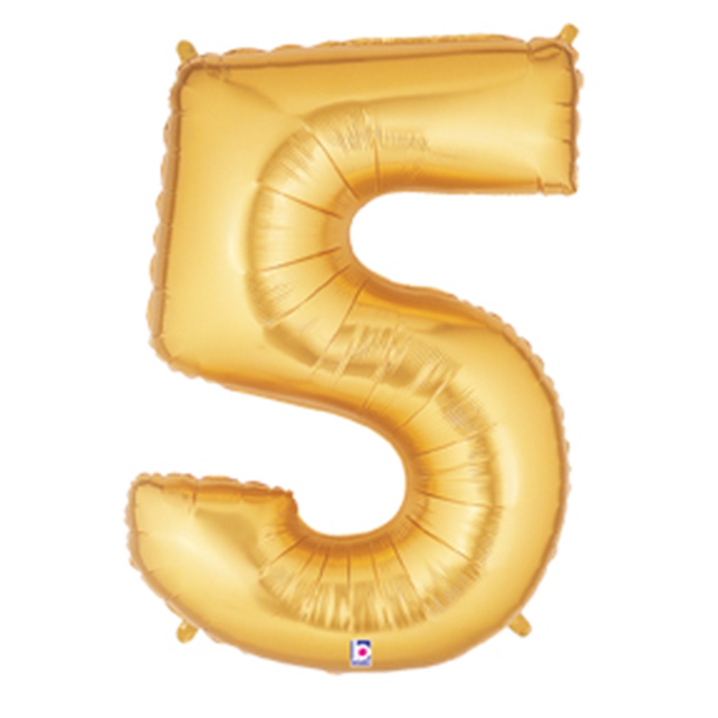 Megaloon 5 Gold Foil 40&quot; 1pk