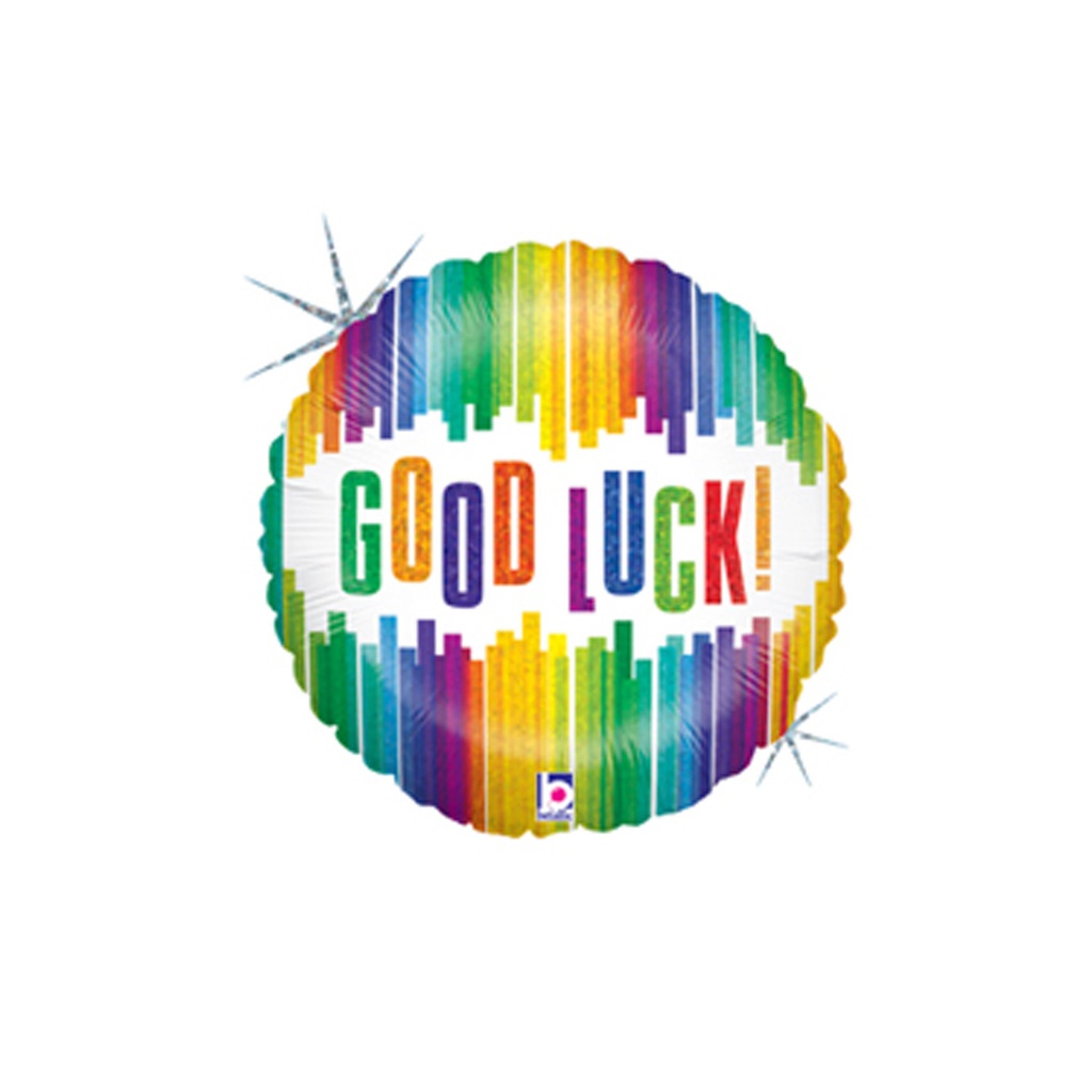 Good Luck Vertical Stripes Holo 18/45cm Rnd