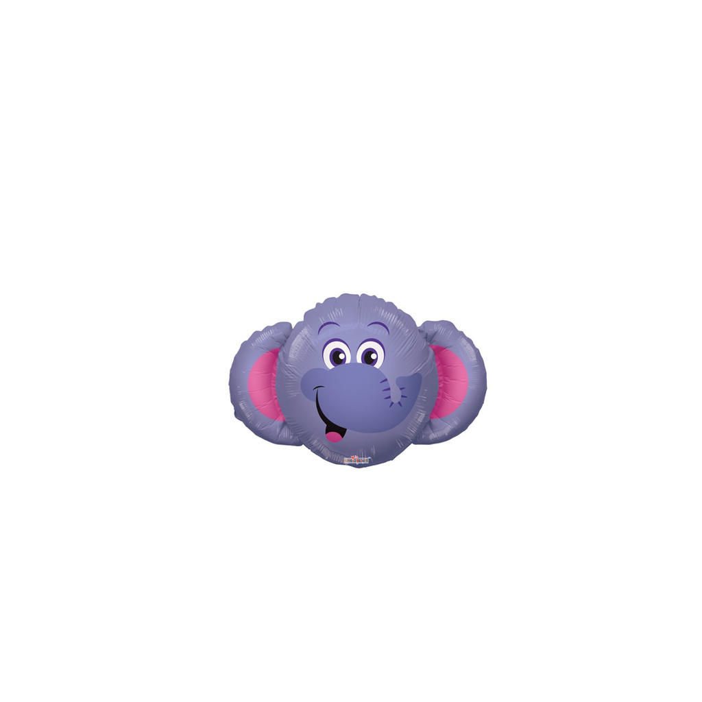 Mini Shape Elephant Head Foil 14&quot; 1pk