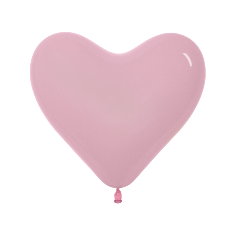 Fashion Pink 36cm Heart Balloon 100pk (D)