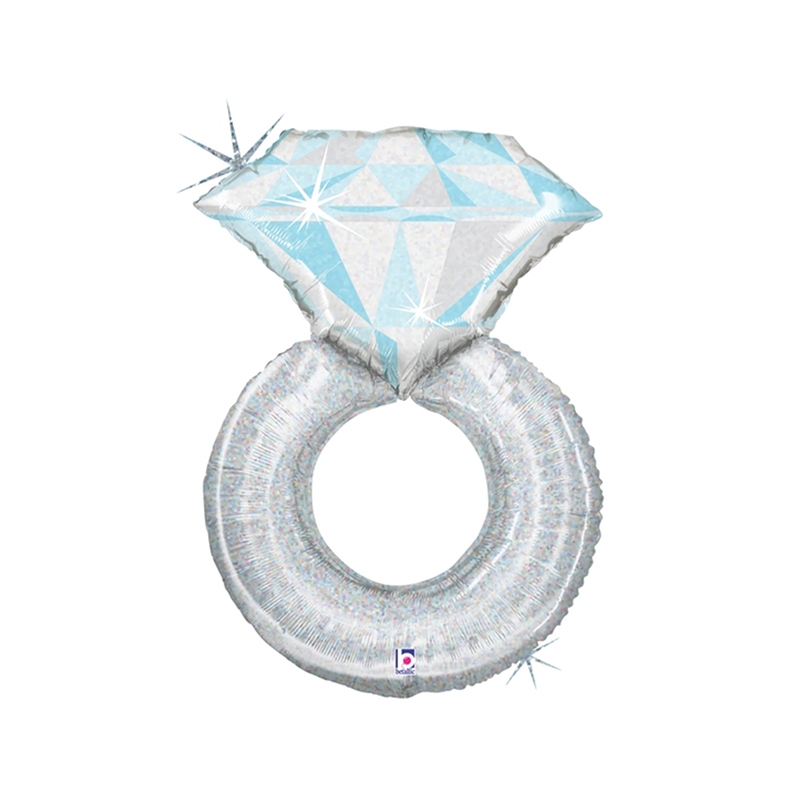 Wedding Ring Silver Foil 38' Pk Shape