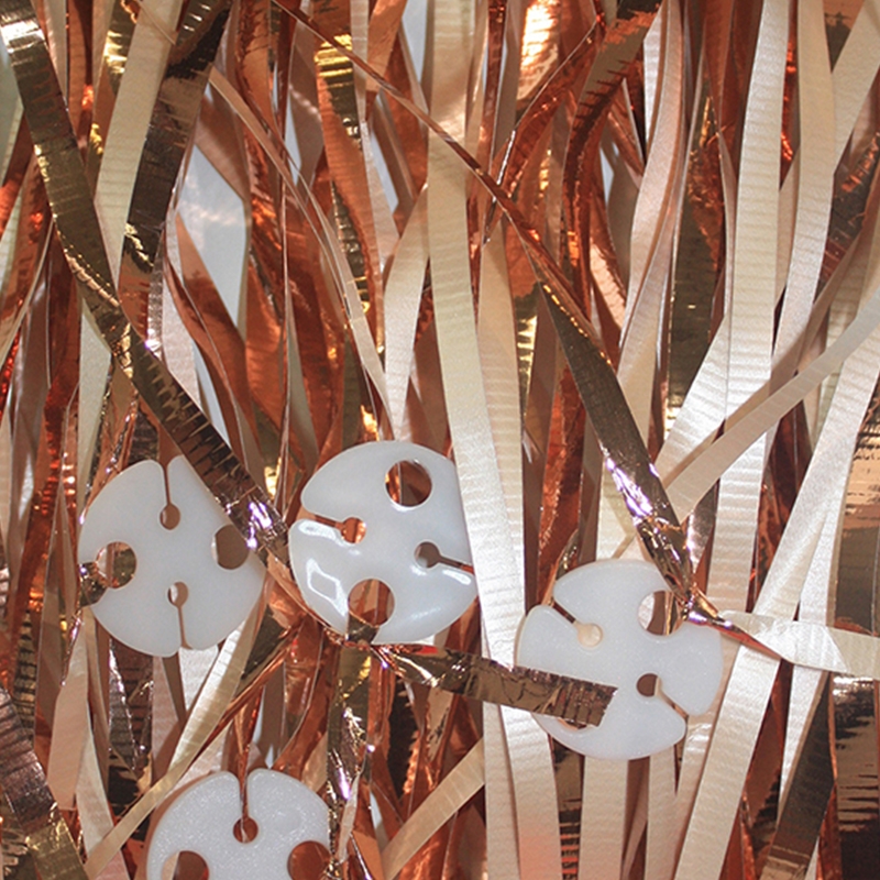 FS 25's Clipped Balloon Ribbon Met/Rose Gold