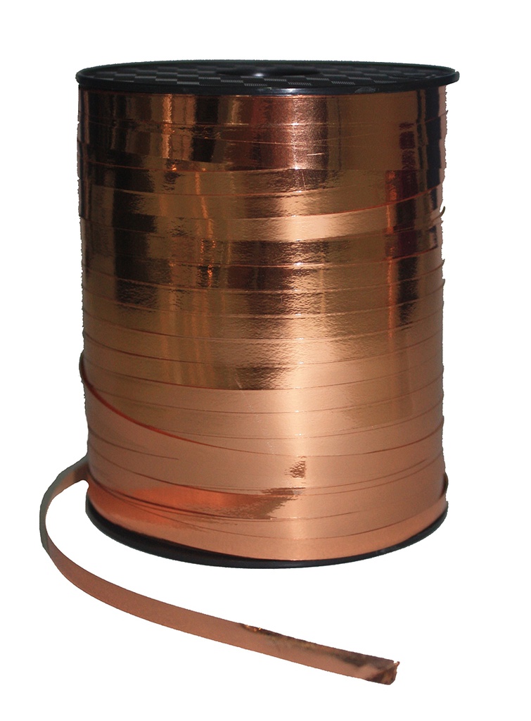 FS Crimped Ribbon 5mm x 500Y Spool Met / Rose Gold