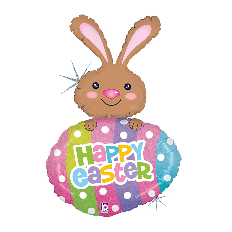 Easter Egg Dots Holo 42/107cm Shape (D)