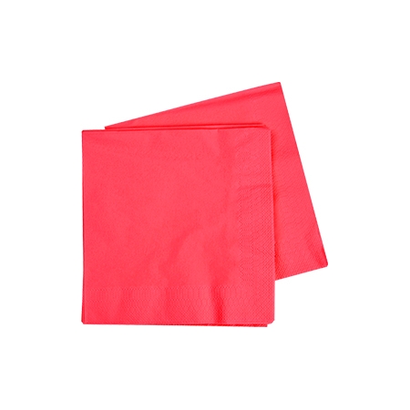 FS Cocktail Napkin 250mm Coral 40pk