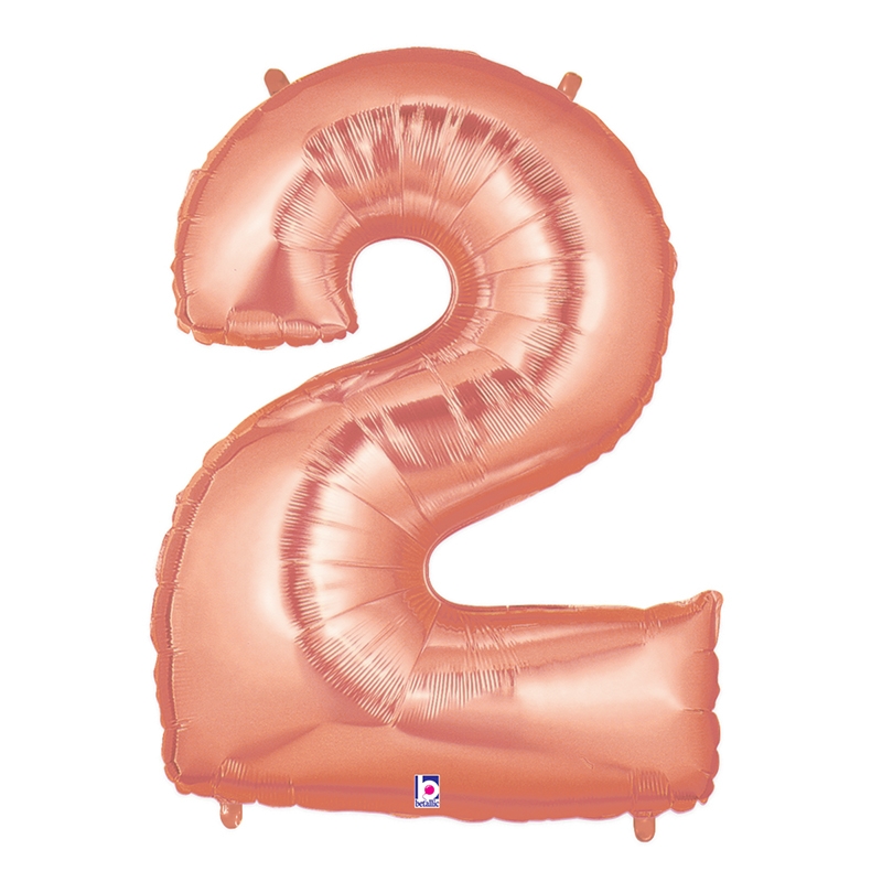 Megaloon 2 Rose Gold Foil 40&quot; 1pk