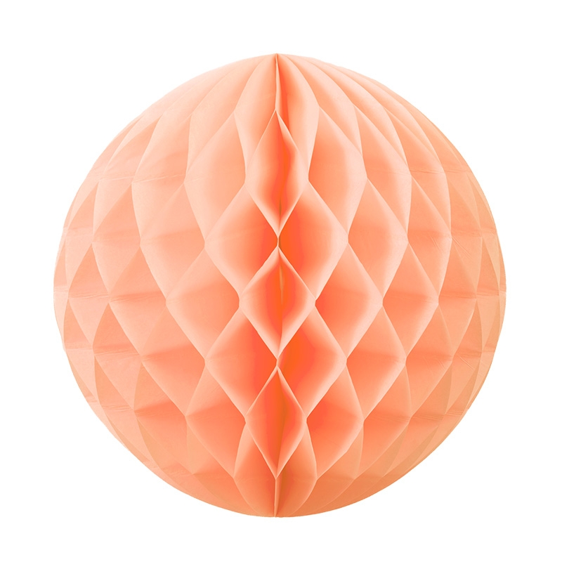 FS Honeycomb Ball Peach 25cm 1pk (D)