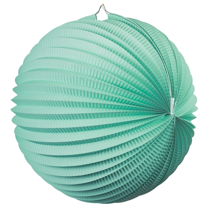 FS Accordion Lantern Mint Green 35cm 1pk (D)
