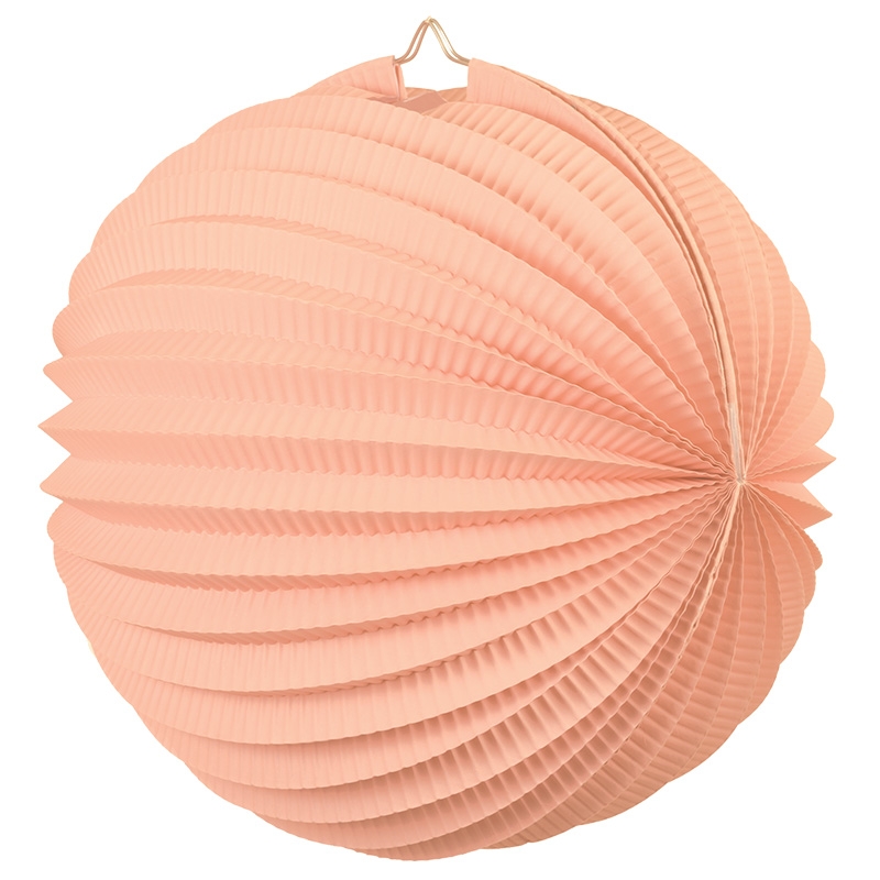 FS Accordion Lantern Peach 35cm 1pk (D)