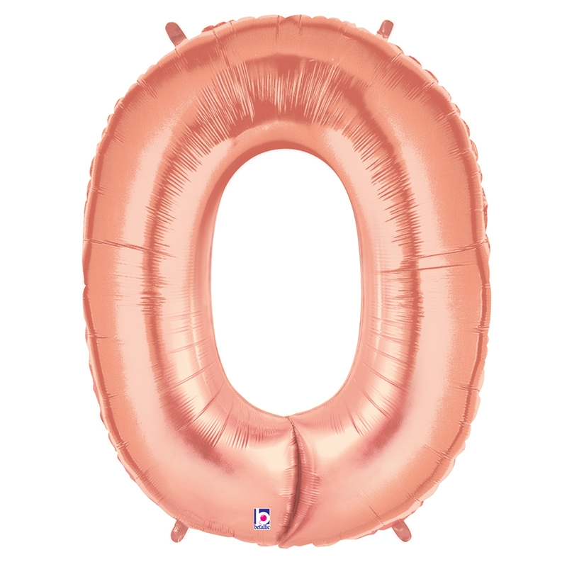 Megaloon O Rose Gold Foil Balloon 40&quot; 1pk