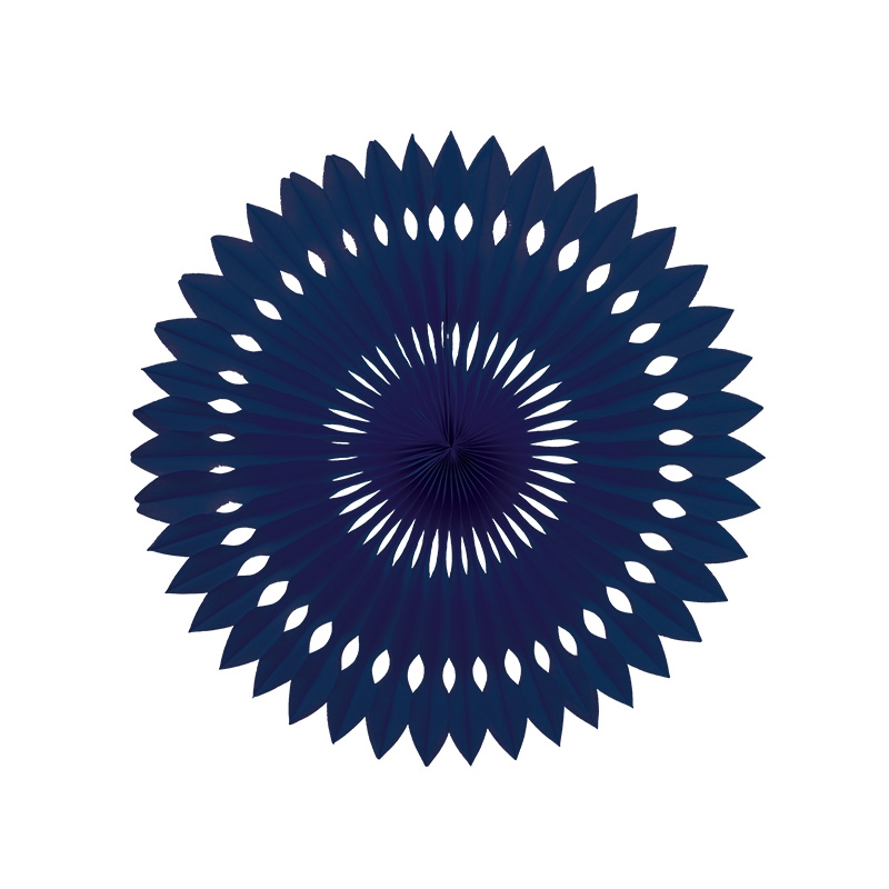 FS Hanging Fan Navy Blue 24cm 1pk (D)