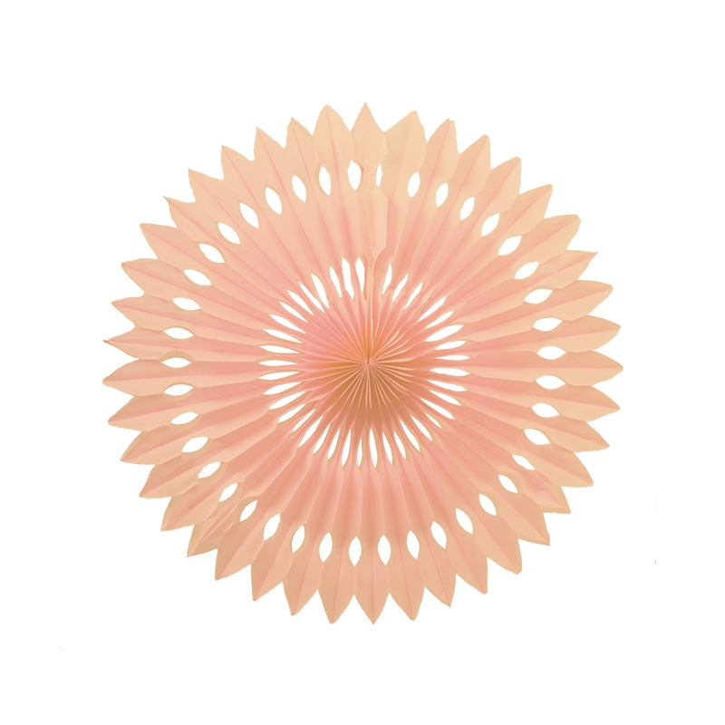 FS Hanging Fan Peach 24cm 1pk (D)