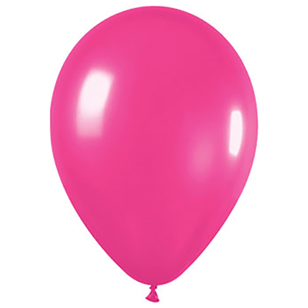 Shimmer Fuchsia 30cm Round Balloon 18pk