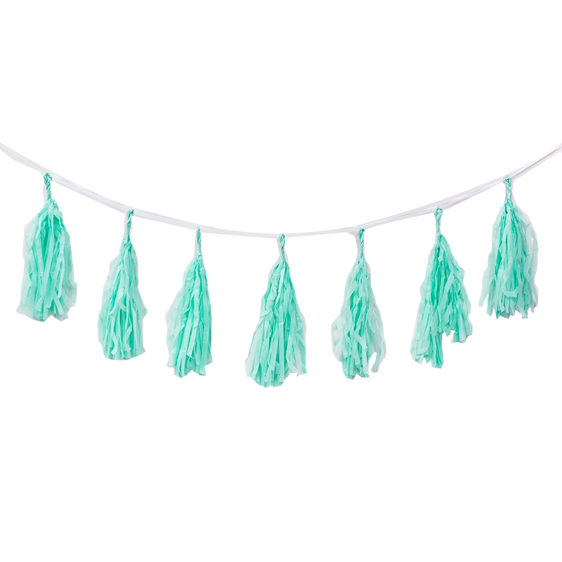 FS Tassel Garland Mint 3m 12pk