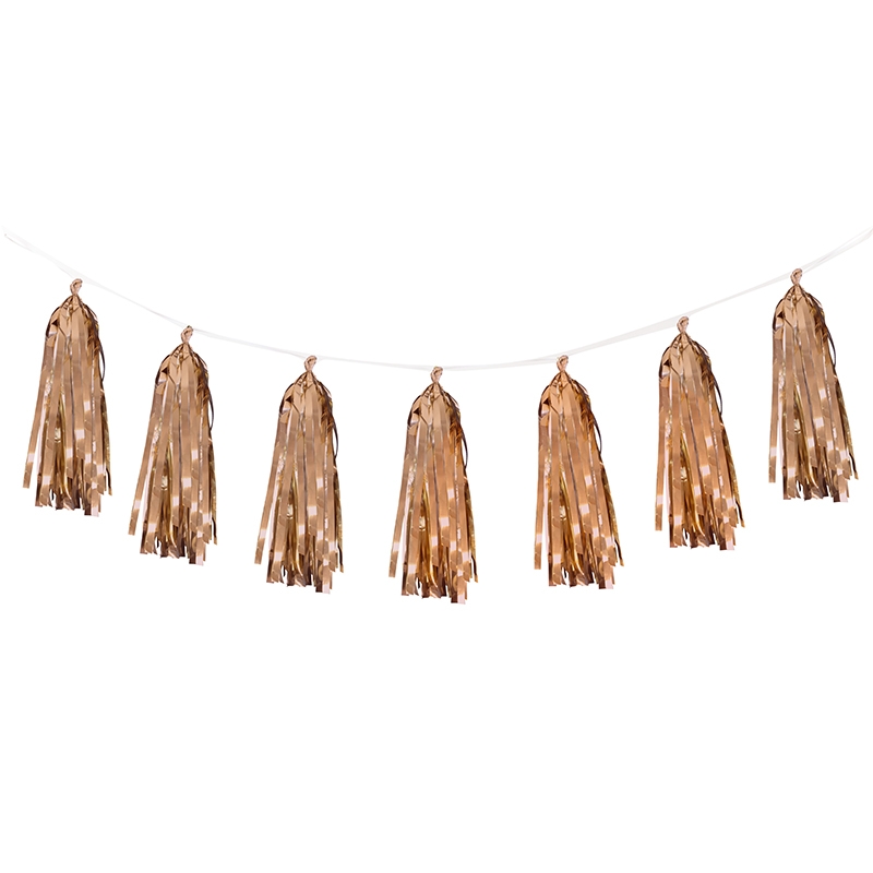FS Tassel Garland Rose Gold 3m 12pk