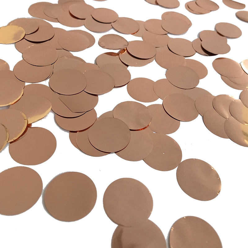 FS Round Foil Confetti Rose Gold 15g