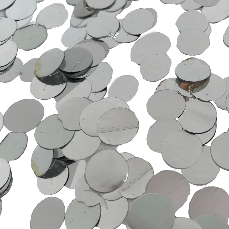 FS Round Mini Foil Confetti Silver 20gm 1cm