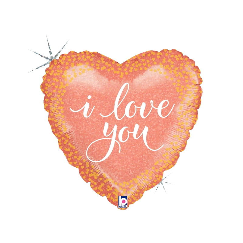 Heart Rose Gold &quot;Love&quot; 18'' 1pk