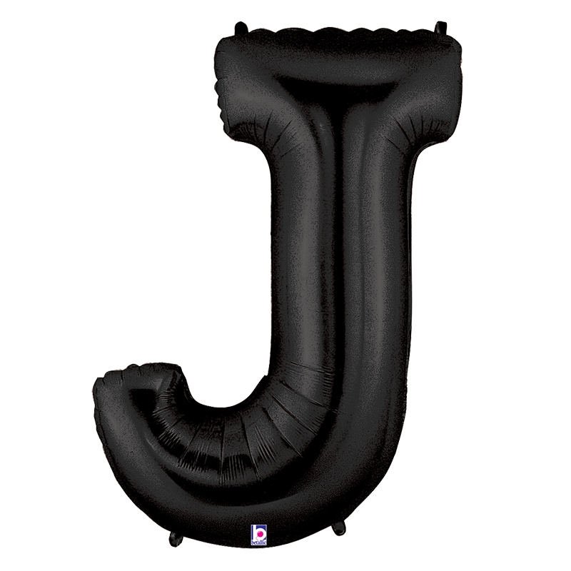 Megaloon J Black Foil Balloon 40&quot; 1pk