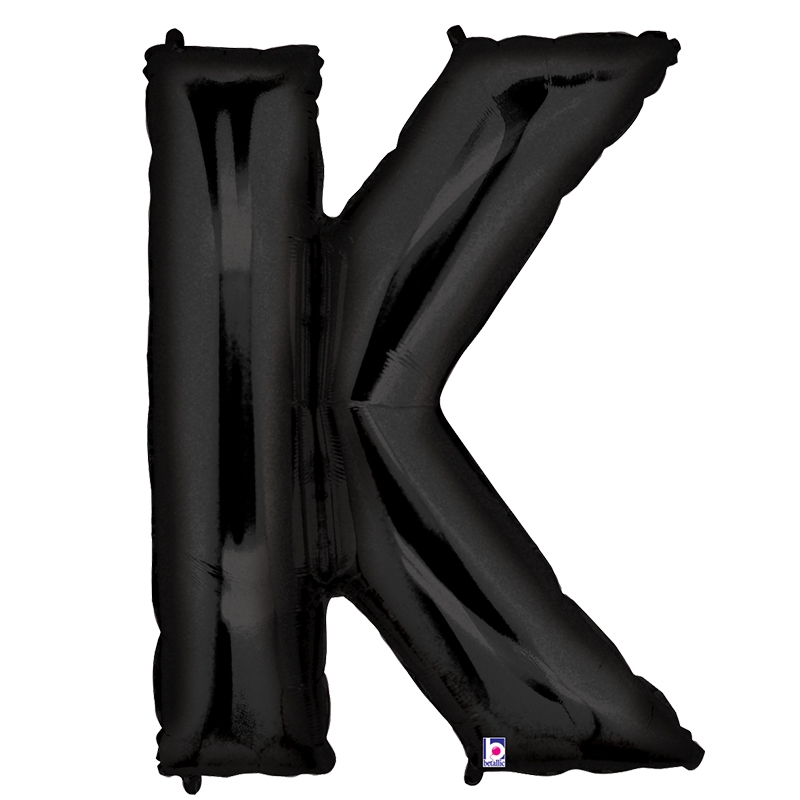 Megaloon K Black Foil Balloon 40&quot; 1pk