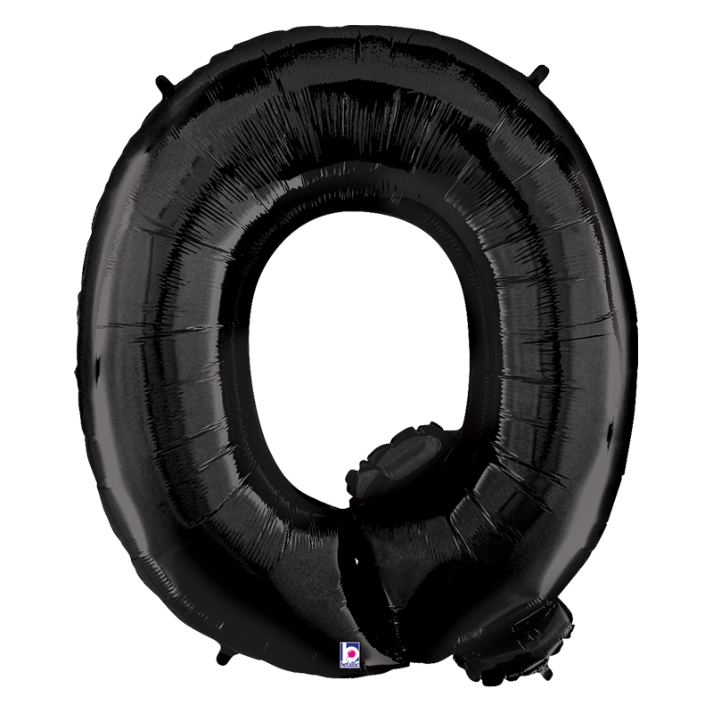Megaloon Q Black Foil Balloon 40&quot; 1pk