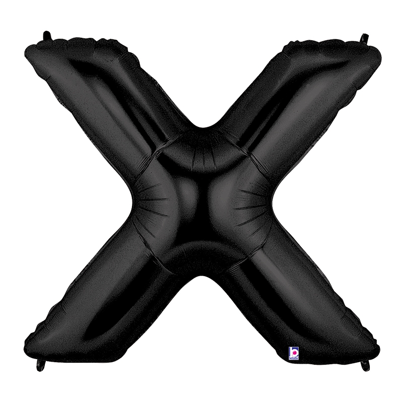 Megaloon X Black Foil Balloon 40&quot; 1pk