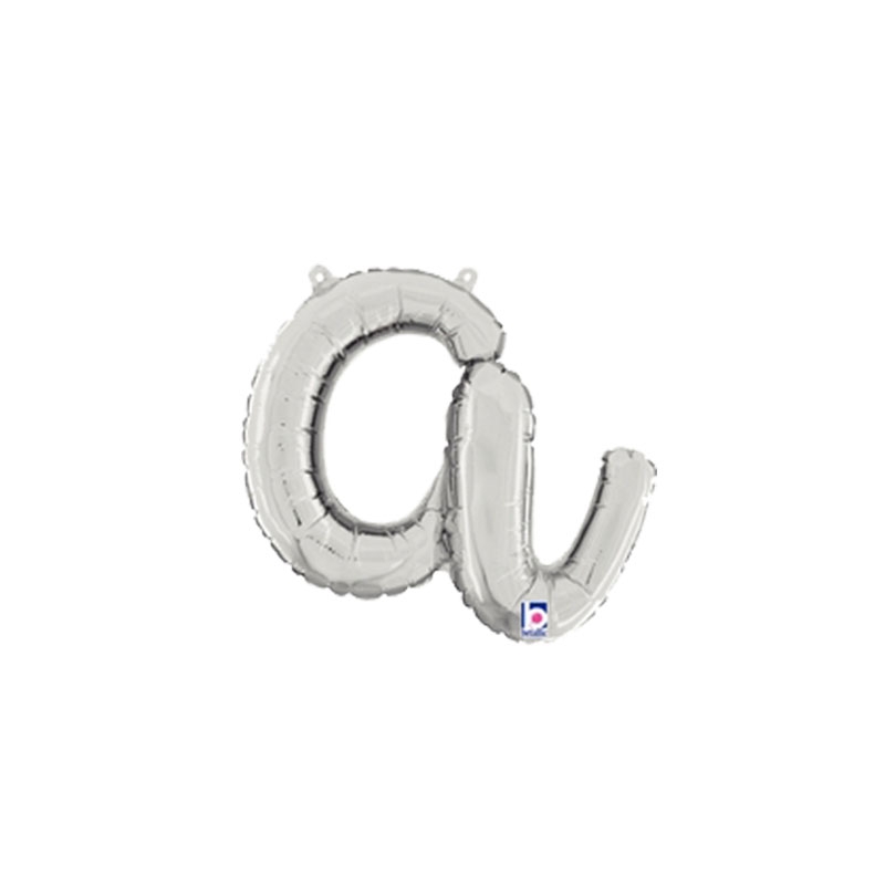 M/Loon Script a Silver Foil Air filled 14&quot; 1pk