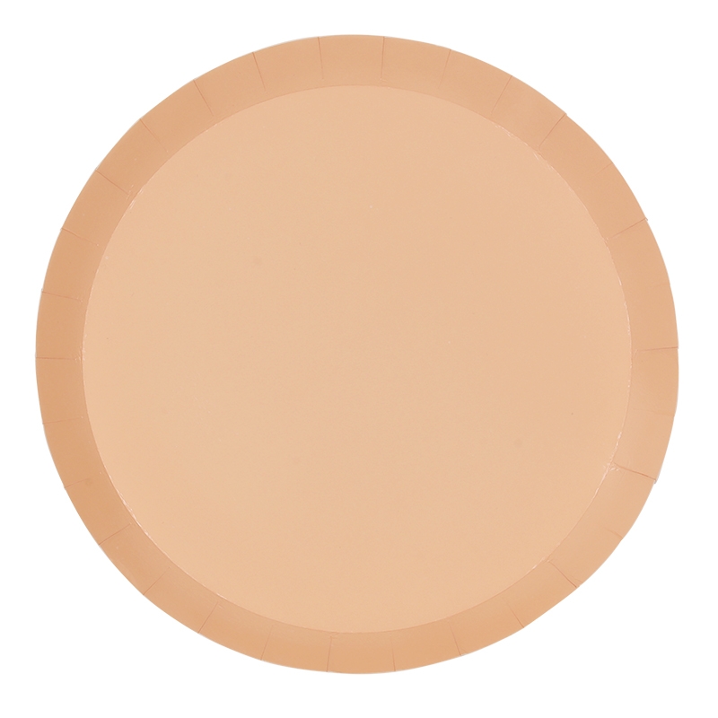 FS Paper Round Dinner Plate 9&quot; Peach 10pk (D)