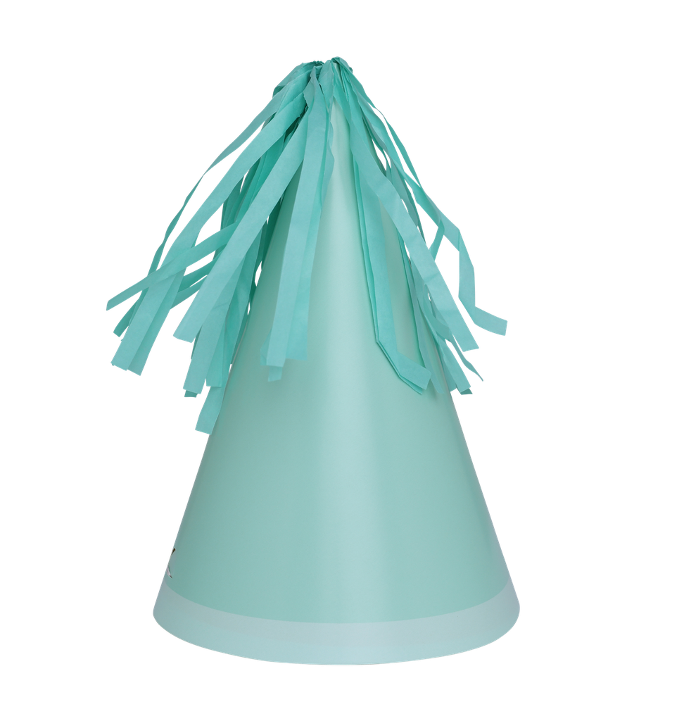 FS Party Hat with Tassel Topper Mint Green 10pk