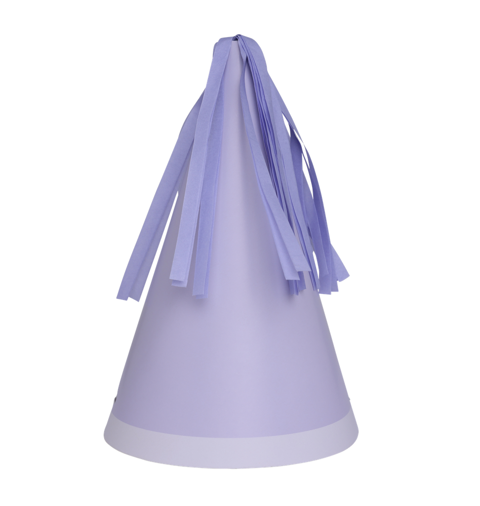 FS Party Hat with Tassel Topper Pastel Lilac 10pk