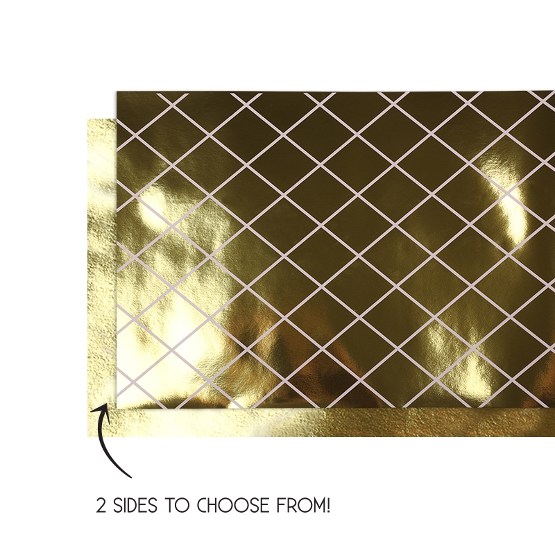 FS Table Runner Reversible 4mx35cm Met/ Gold 1pk