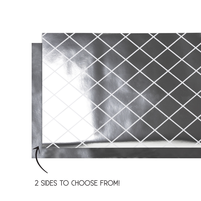 FS Table Runner Reversible 4mx35cm Met/ Silver1pk