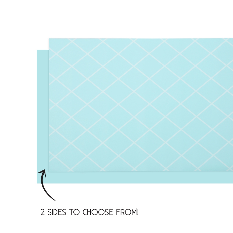 FS Table Runner Reversible 4mx35cm P/ Blue 1pk (D)