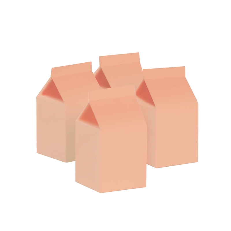 FS Milk Box Peach 10pk (D)