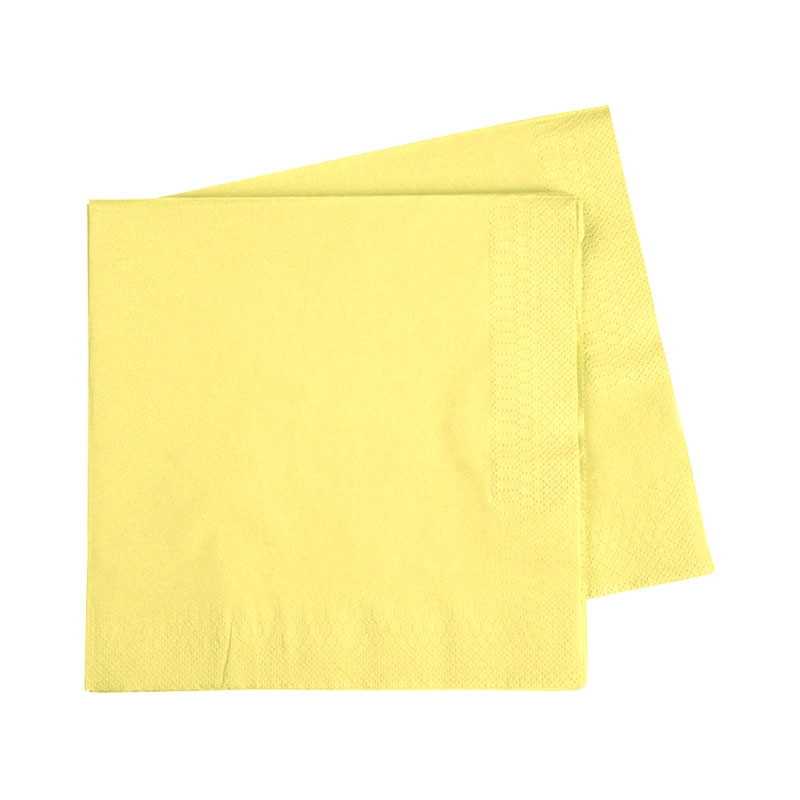 FS Lunch Napkin 330mm Pastel Yellow 40pk