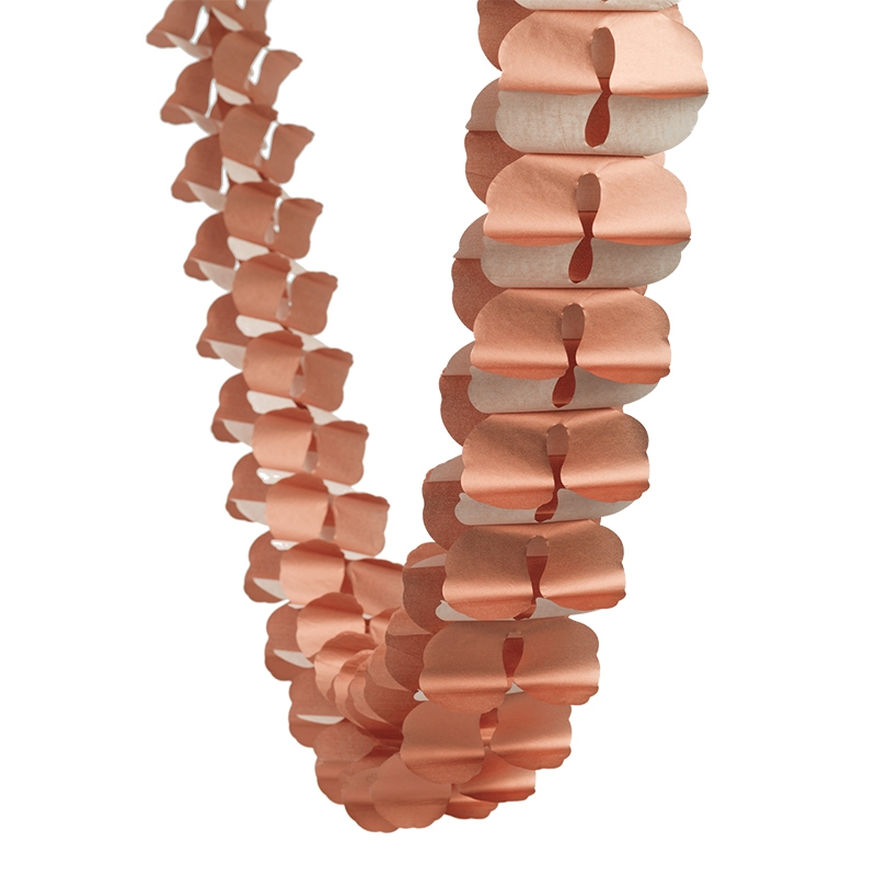 FS Honeycomb Garland Met Rose Gold 4m 1pk