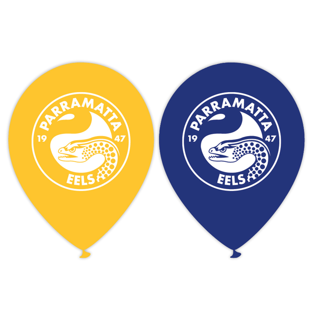 Eels Printed 30cm Balloons 50pk