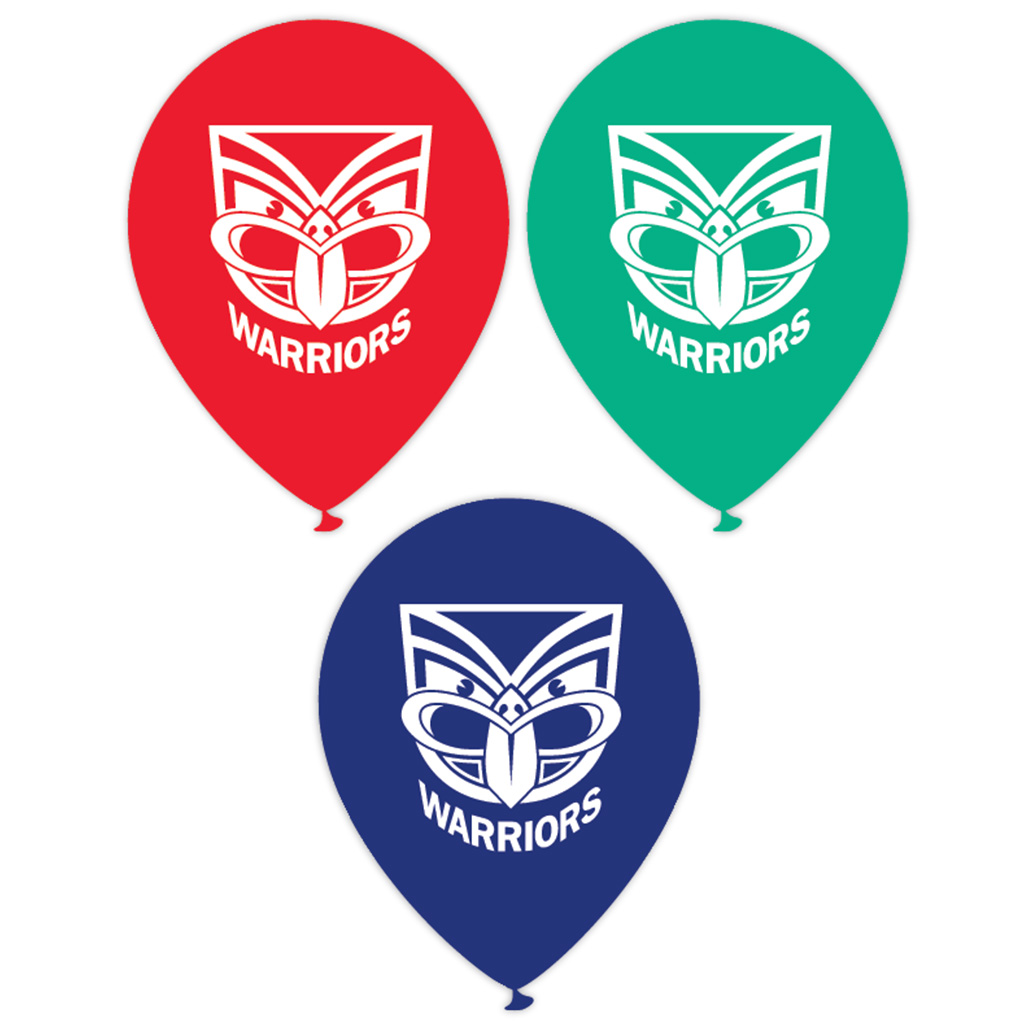 Warriors Printed 30cm Balloons 50pk