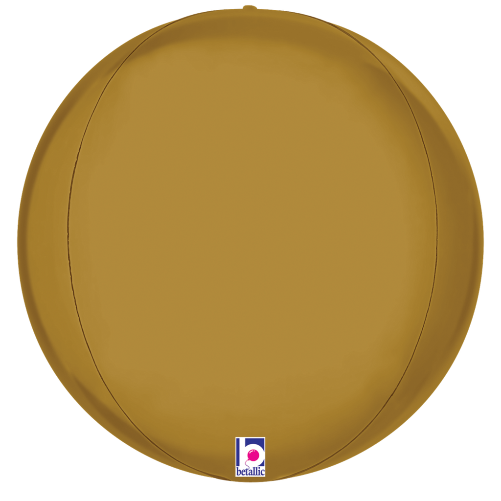 Globe Solid Satin Gold  16&quot; 1pk